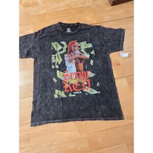 Sexyy Red Graphic Tee NWT Legends Apparel Acid Wash Hip Hop Oversized L